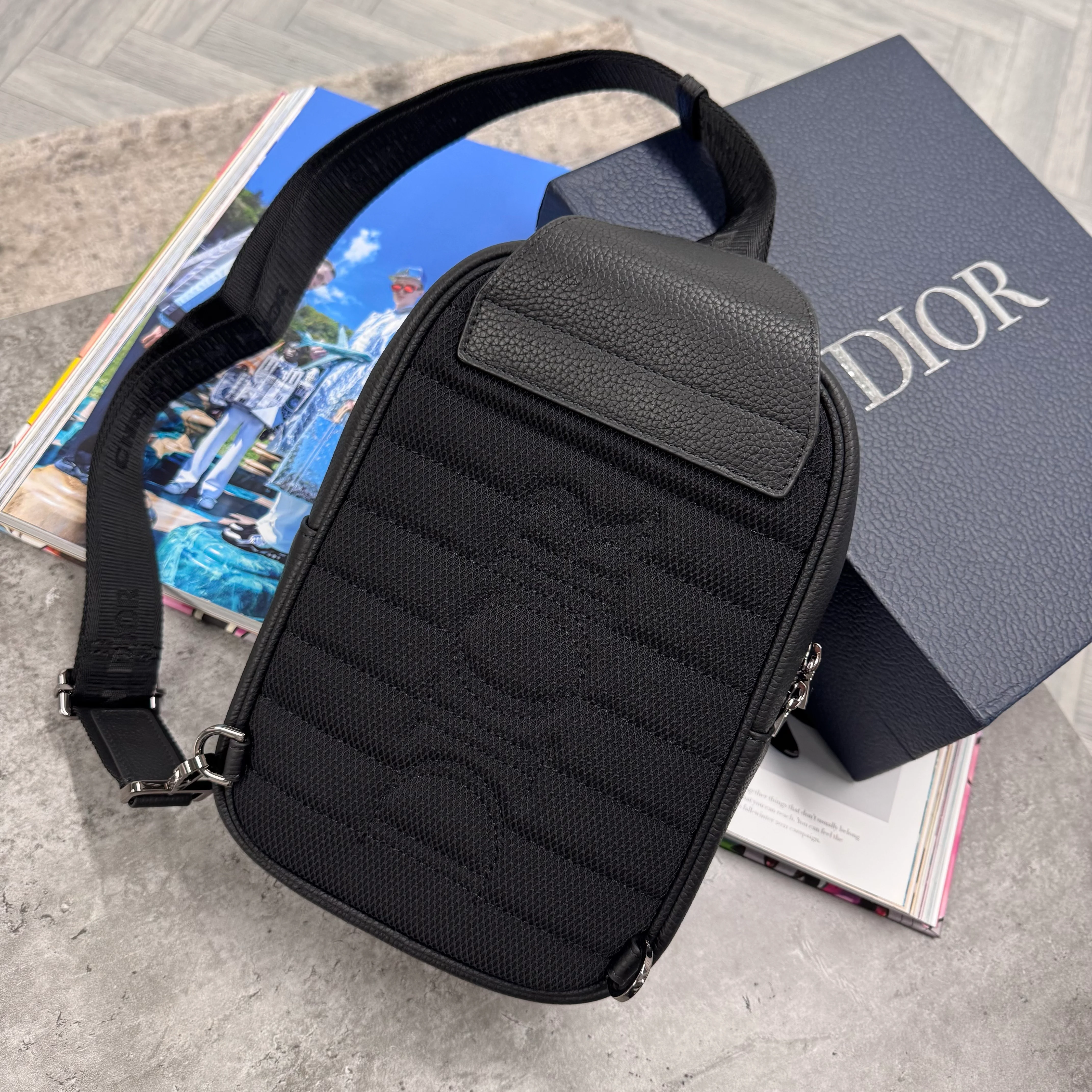 CD CROSSBODY SLING BAG - BLACK - Image 4